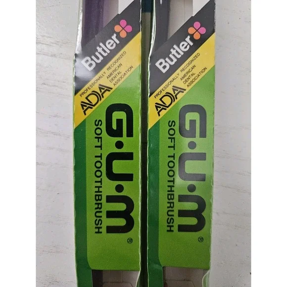 VTG Gum Butler 4-Row ADULT Regular Size Head Toothbrush 411‎ Stimulator 2-Pack - Picture 2 of 6